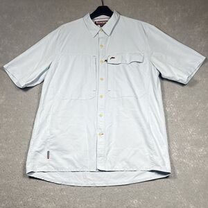 Simms Sky Blue Short Sleeve Button Down Shirt